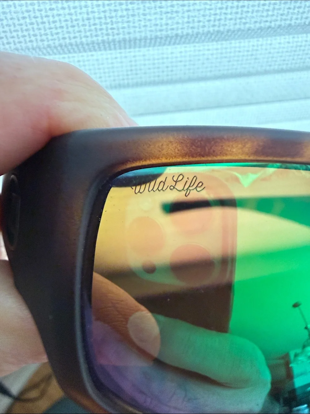 Von zipper new suplex matte tort/ green mirror sunglasses